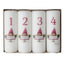 Klarborg Adventsljus 4-pack - Vit 