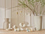 Klarborg Store Lulle og Store Lambert med Fnugge, Nulla og Forårs Dyrebørn ophæng 2025 i forårs- og påskestemning